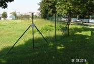 Pletena mreža ograje PVC zelena